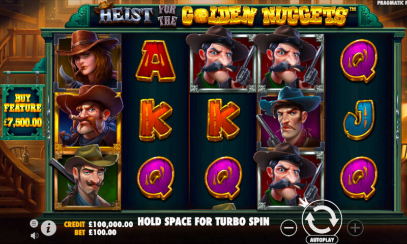 Heist For The Golden Nuggets Slot
