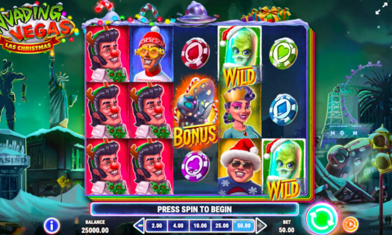 Invading Vegas Las Christmas Slot