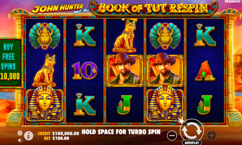 John Hunter And The Book Of Tut Respin Slot Game