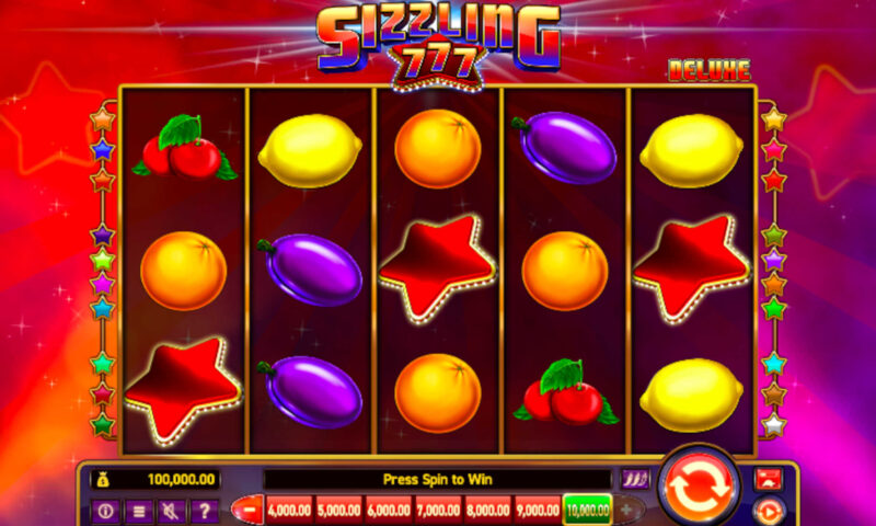 Sizzling 777 Deluxe Slot