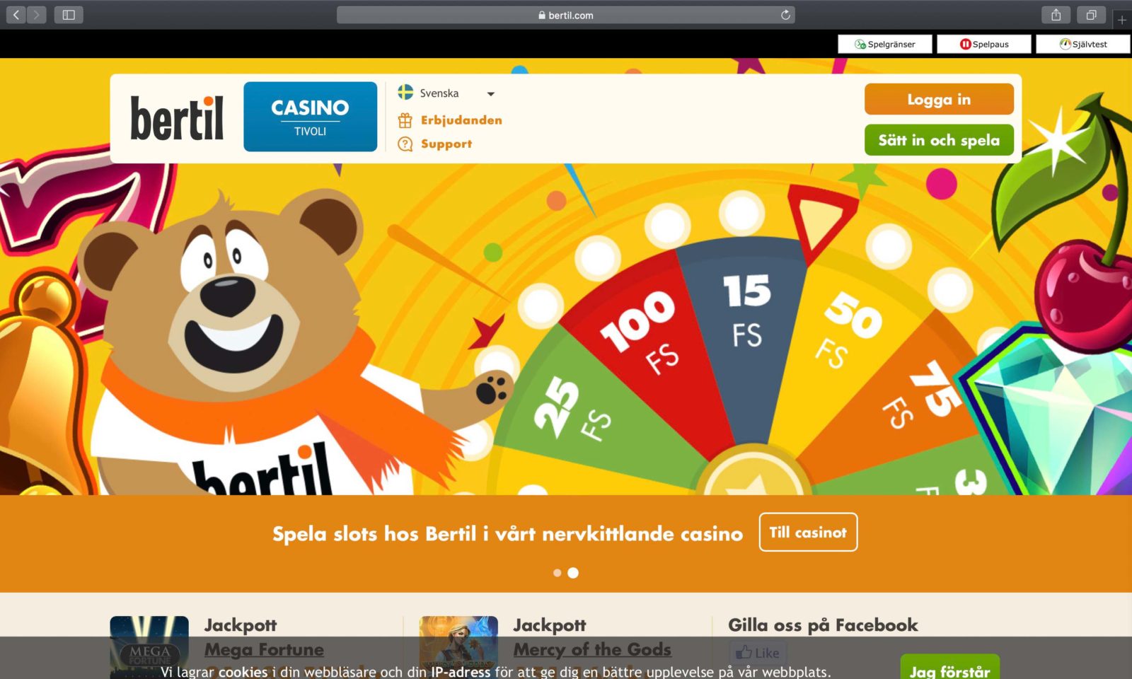 Screenshot of bertil.com