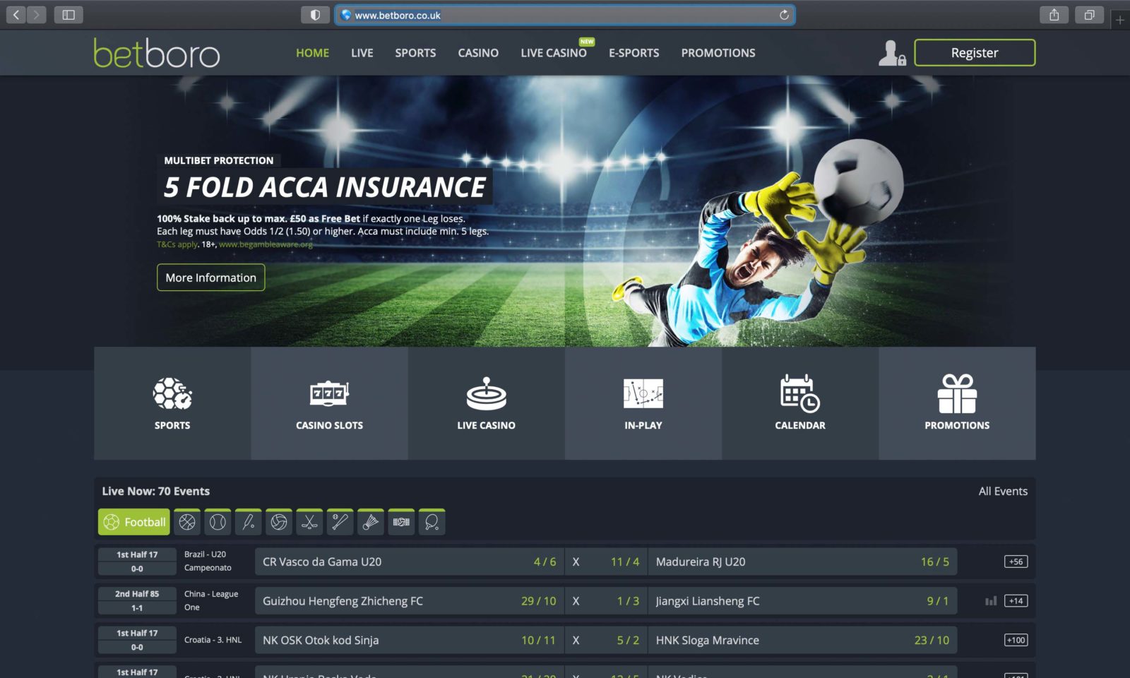 Screenshot of betboro.co.uk