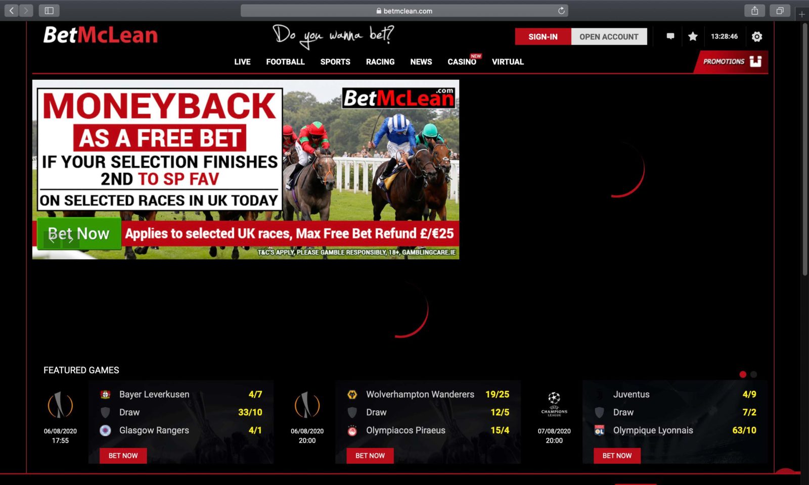 Screenshot of betmclean.com