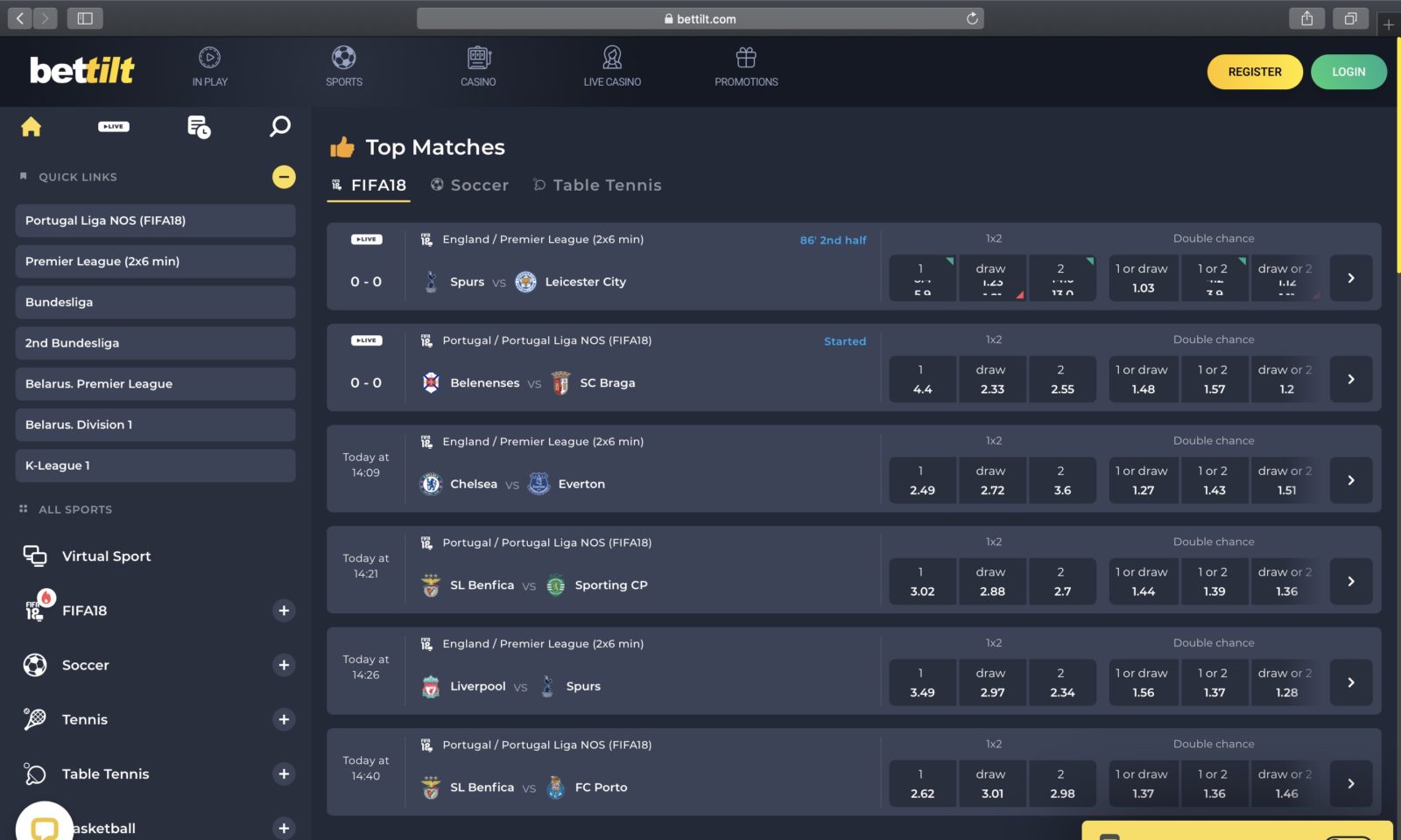 Screenshot of bettilt.com