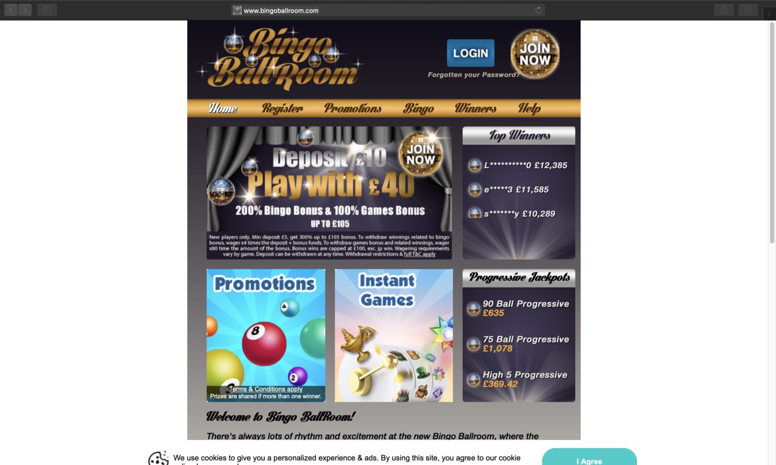 Bingo Ballroom Sister Sites Play at Sites like Bingo Ballroom Casino