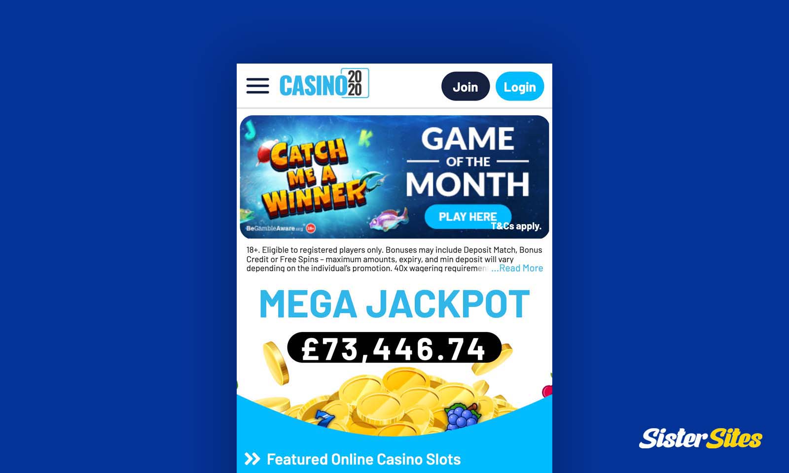 Casino 2020 on mobile