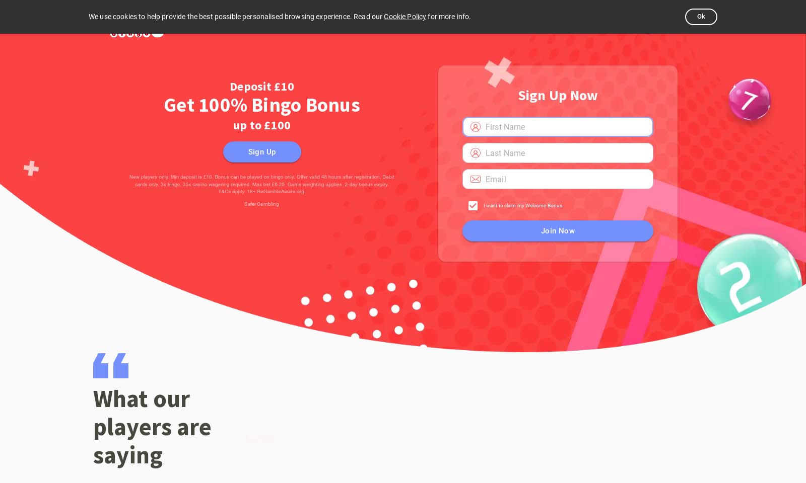 Dotty Bingo Homepage