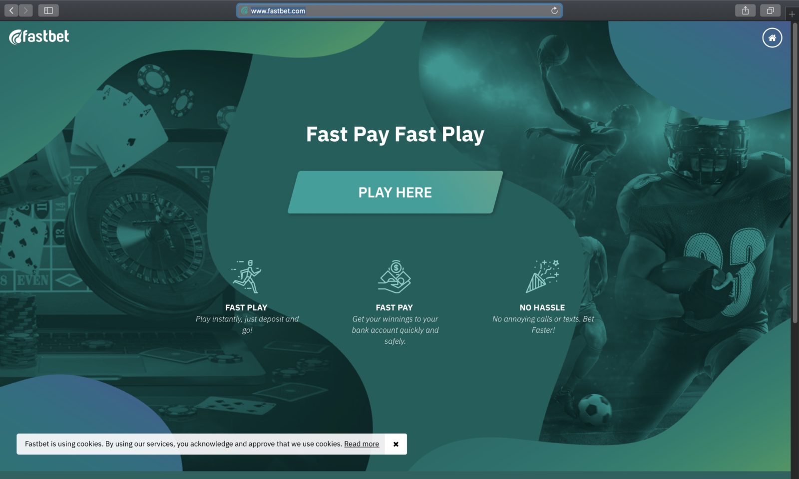 Screenshot of fastbet.com