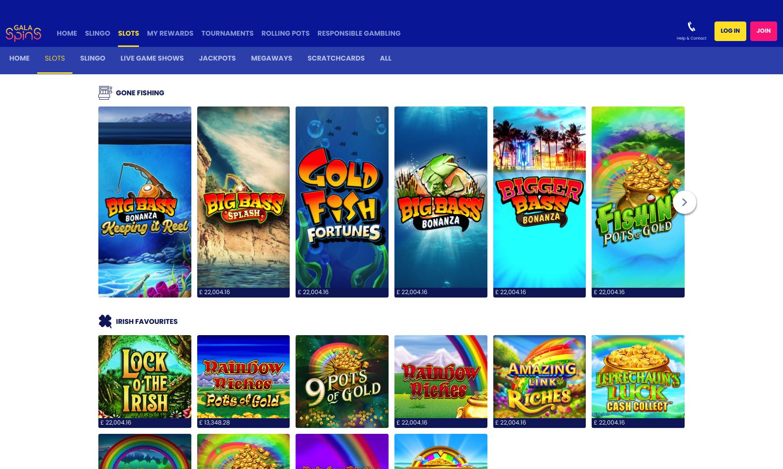 Video Slots at Gala Spins