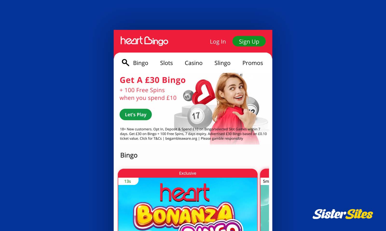 Heart Bingo on Mobile