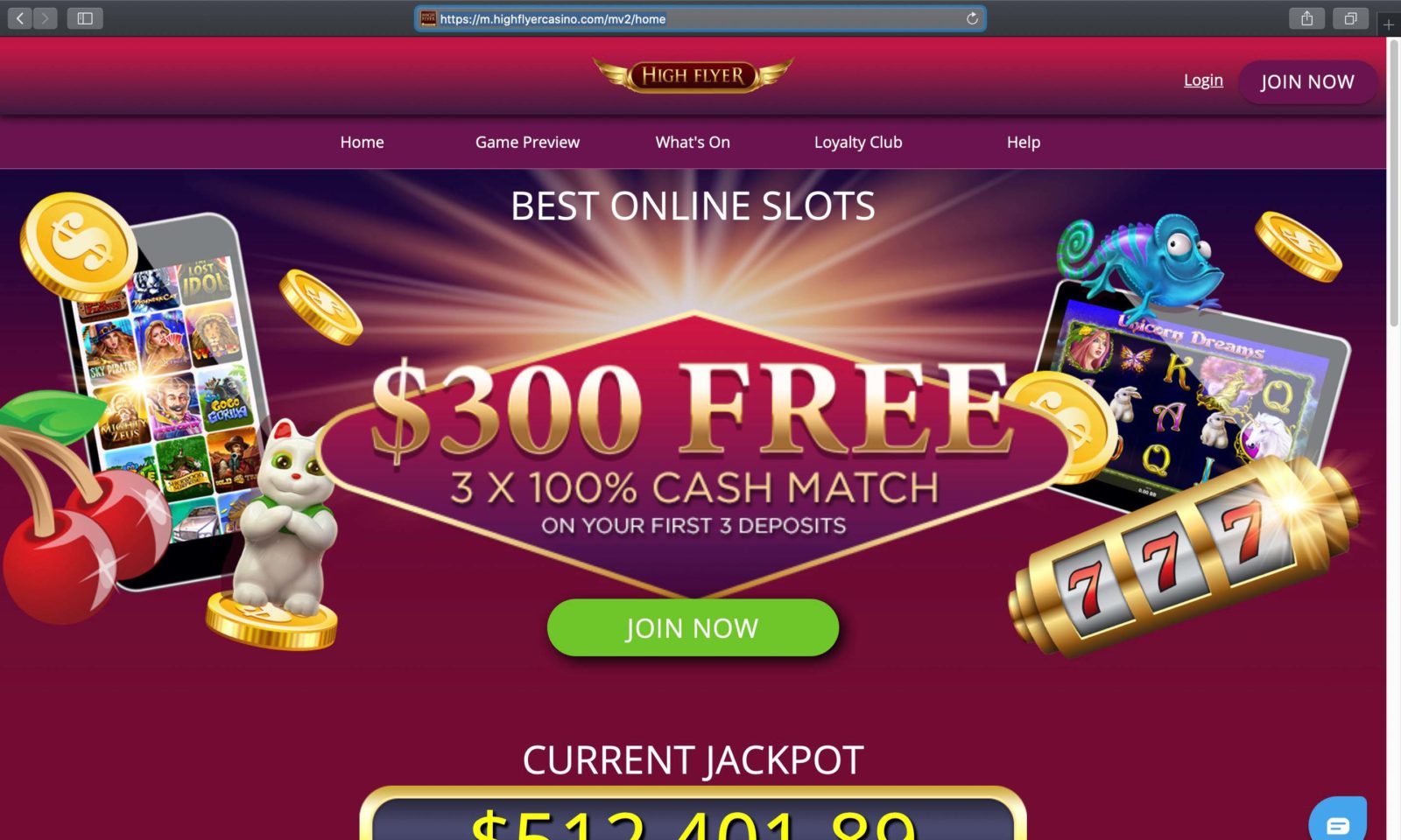 high flyer casino online