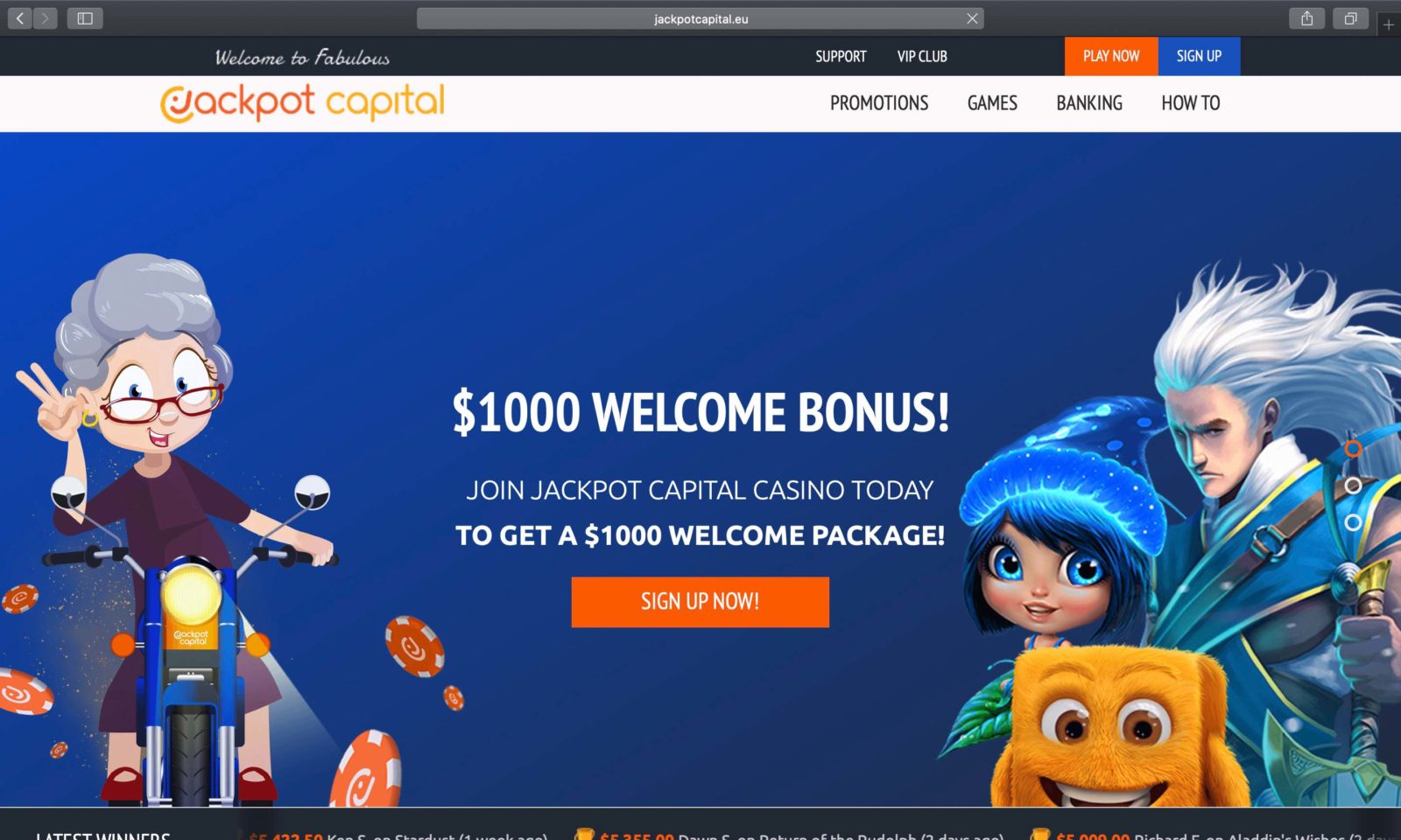 Screenshot of jackpotcapital.eu