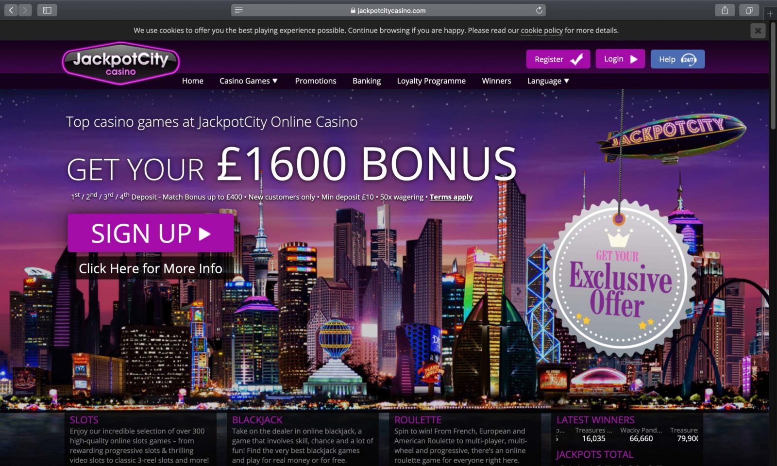 Jackpot City Casino Sister Sites Play at Sites like Jackpot City