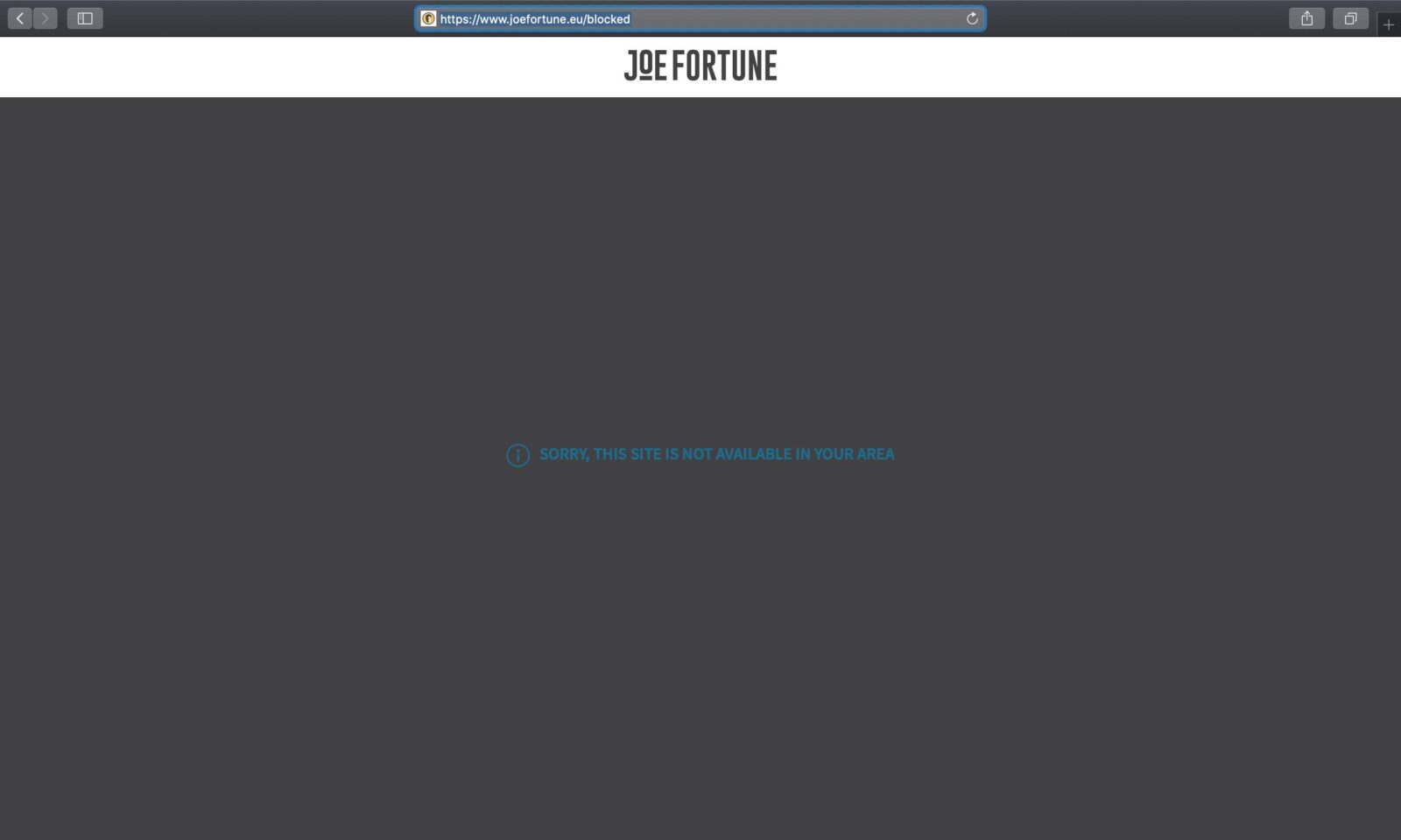 Screenshot of joefortune.eu