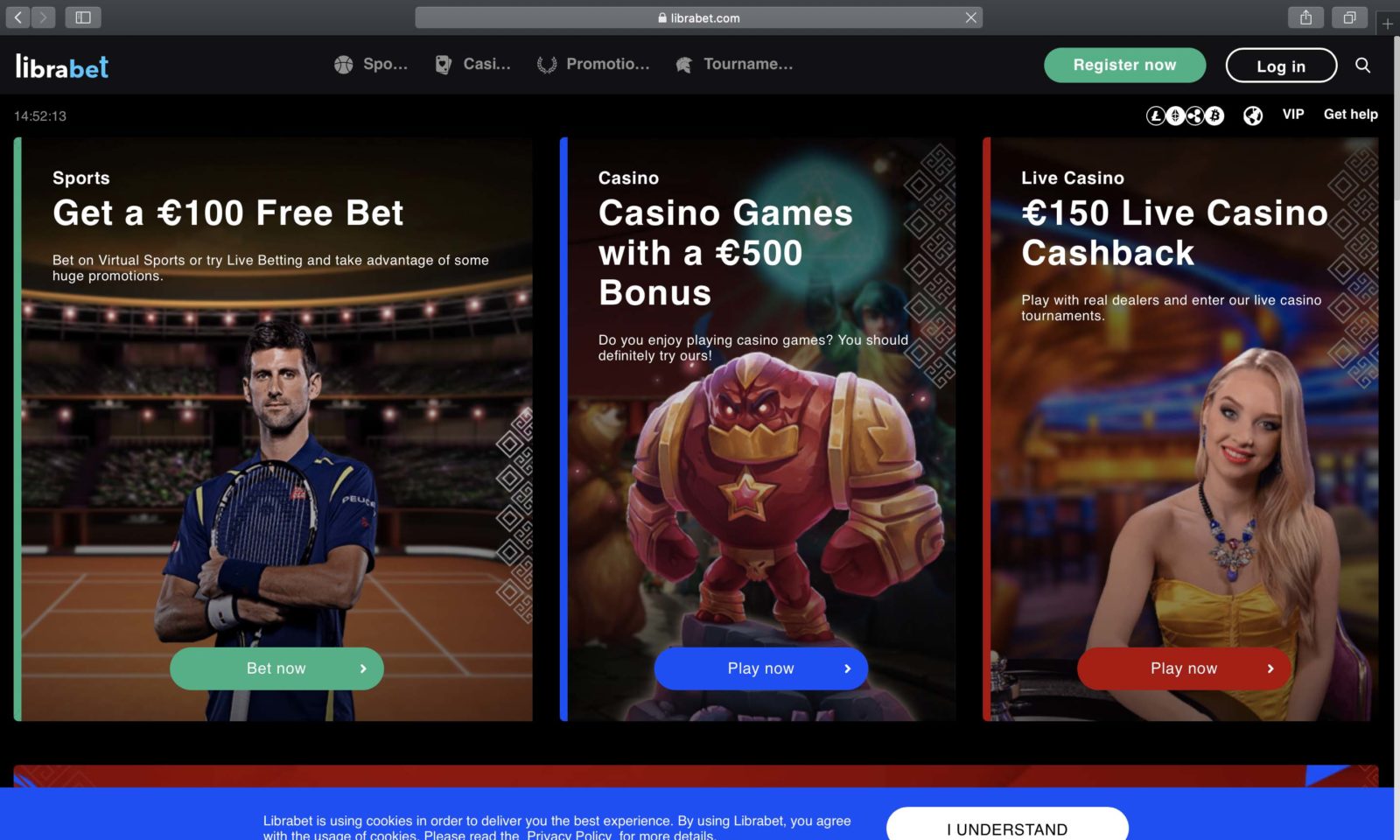 Screenshot of librabet.com