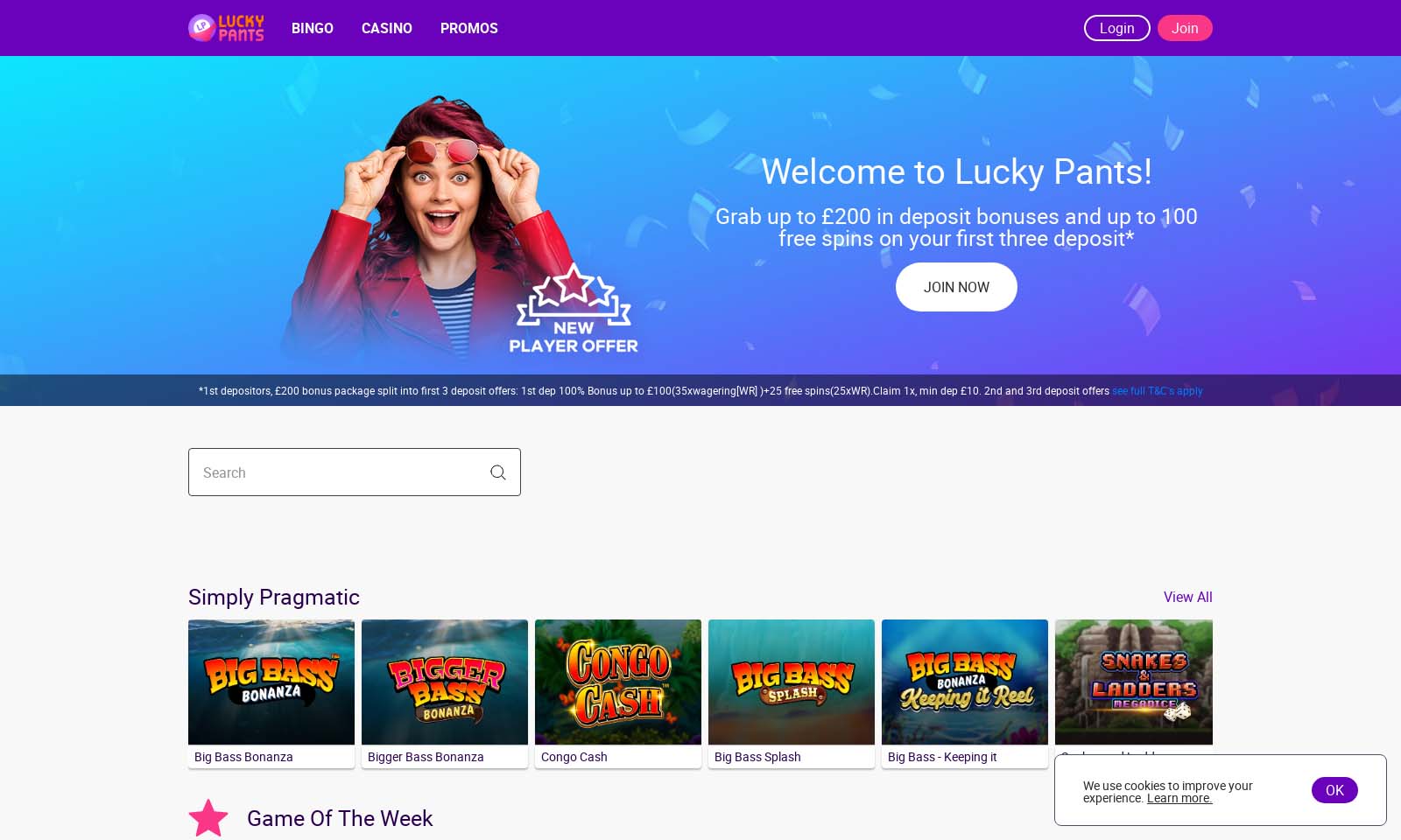 Lucky Pants Homepage