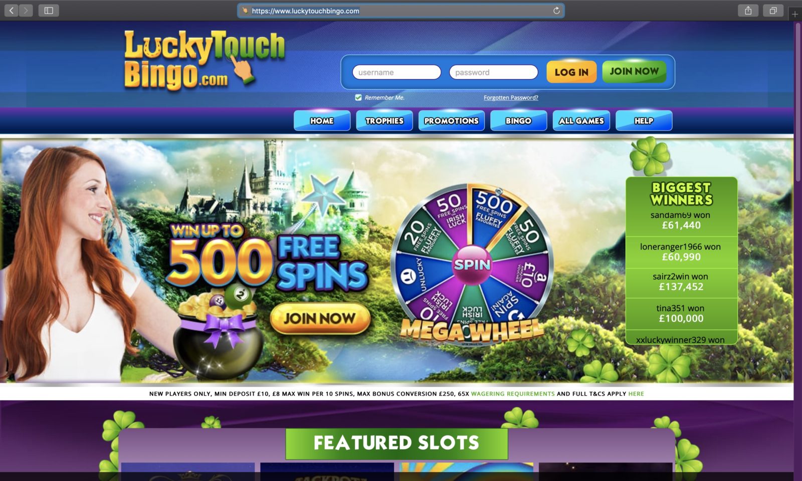Lucky Touch Bingo Sister Sites Play at Sites like Lucky Touch Bingo