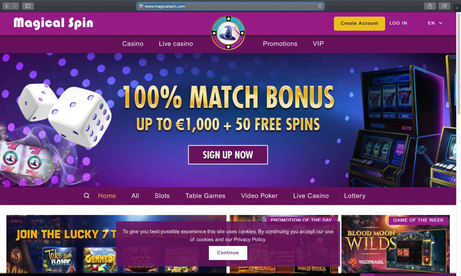 Magical Spin Casino ha année magicalspin.biz Personnelle 25 free spins No Deposit Pourboire