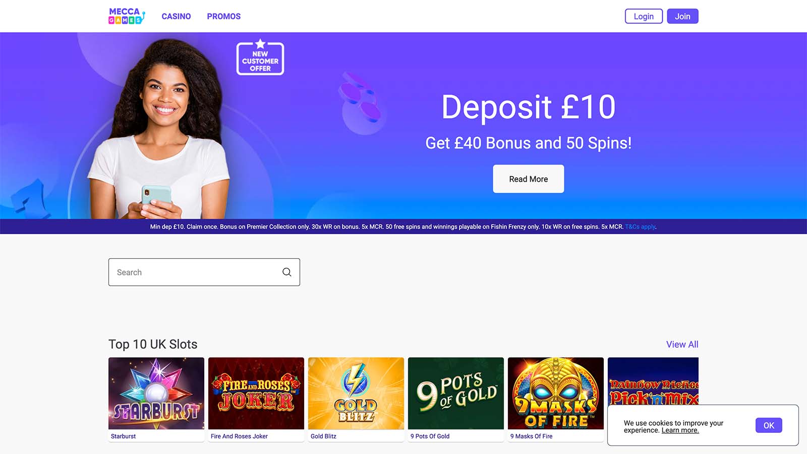 Mecca Games 50 Spins (No Promo Code)