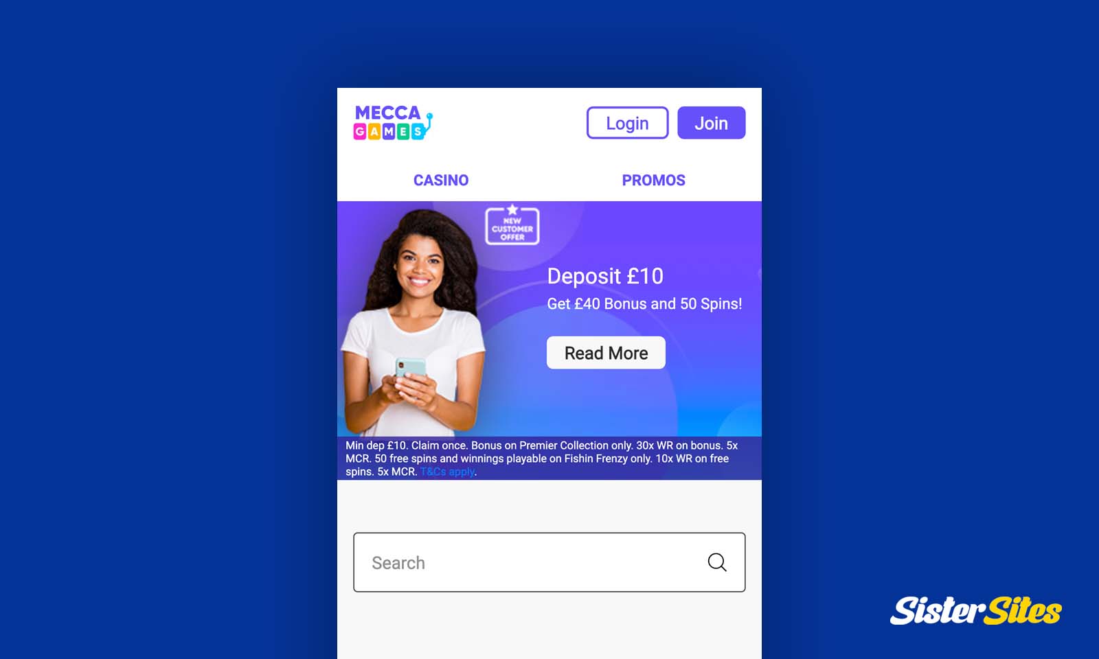 Mecca Games 50 Spins (No Promo Code)