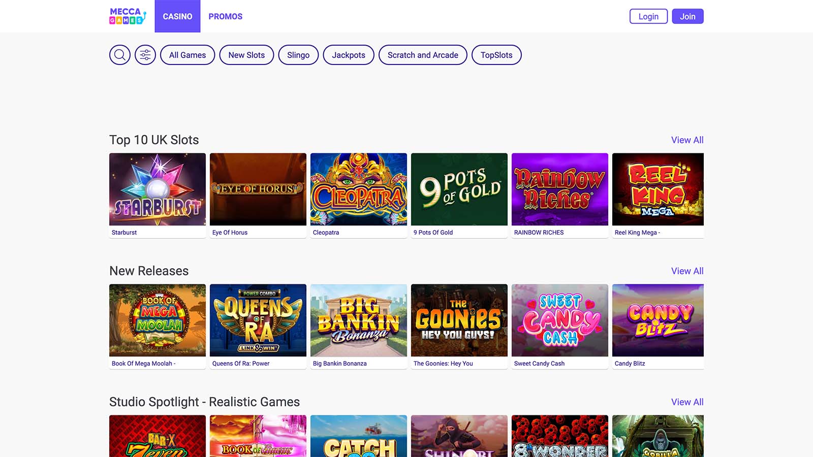 Mecca Games 50 Spins (No Promo Code)