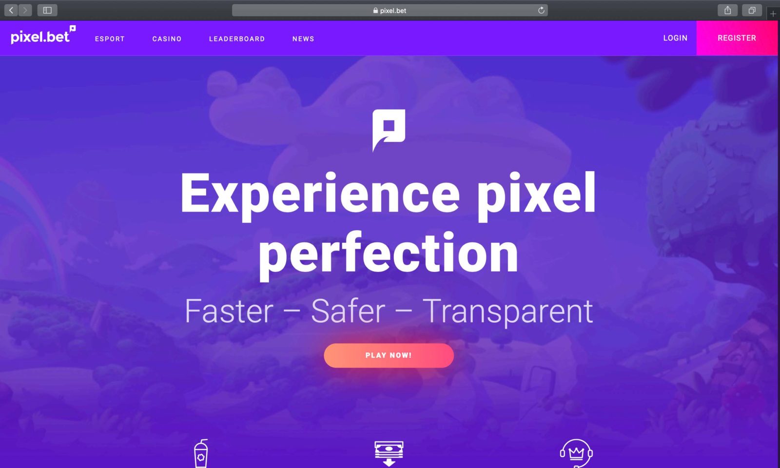 Screenshot of pixel.bet