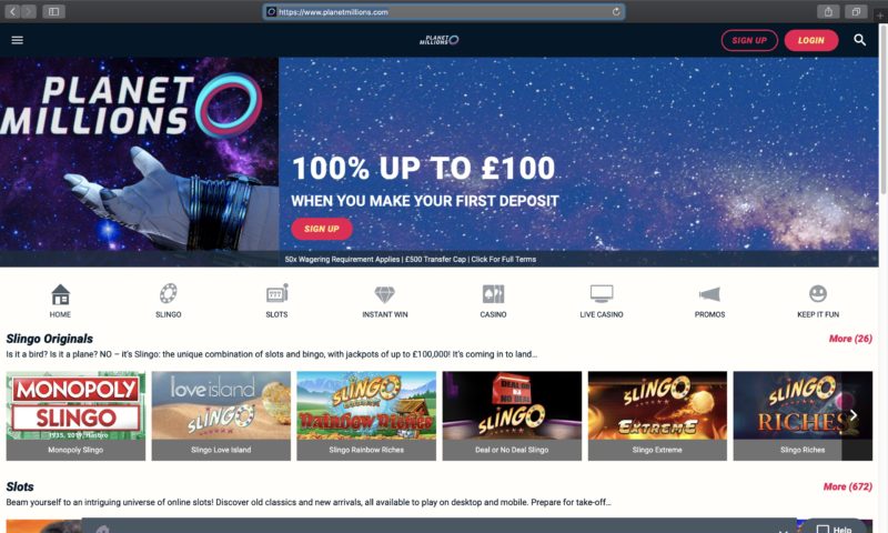 Planet Millions Casino Planet Millions Casino