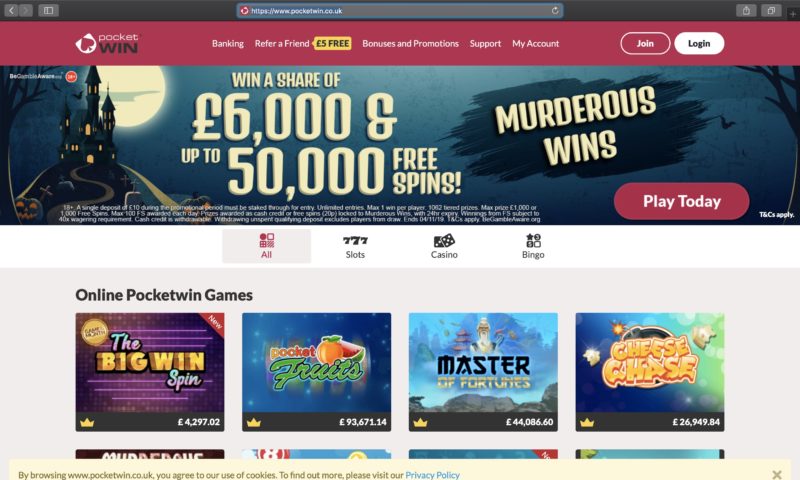 Make Your casino sites like pocketwinA Reality
