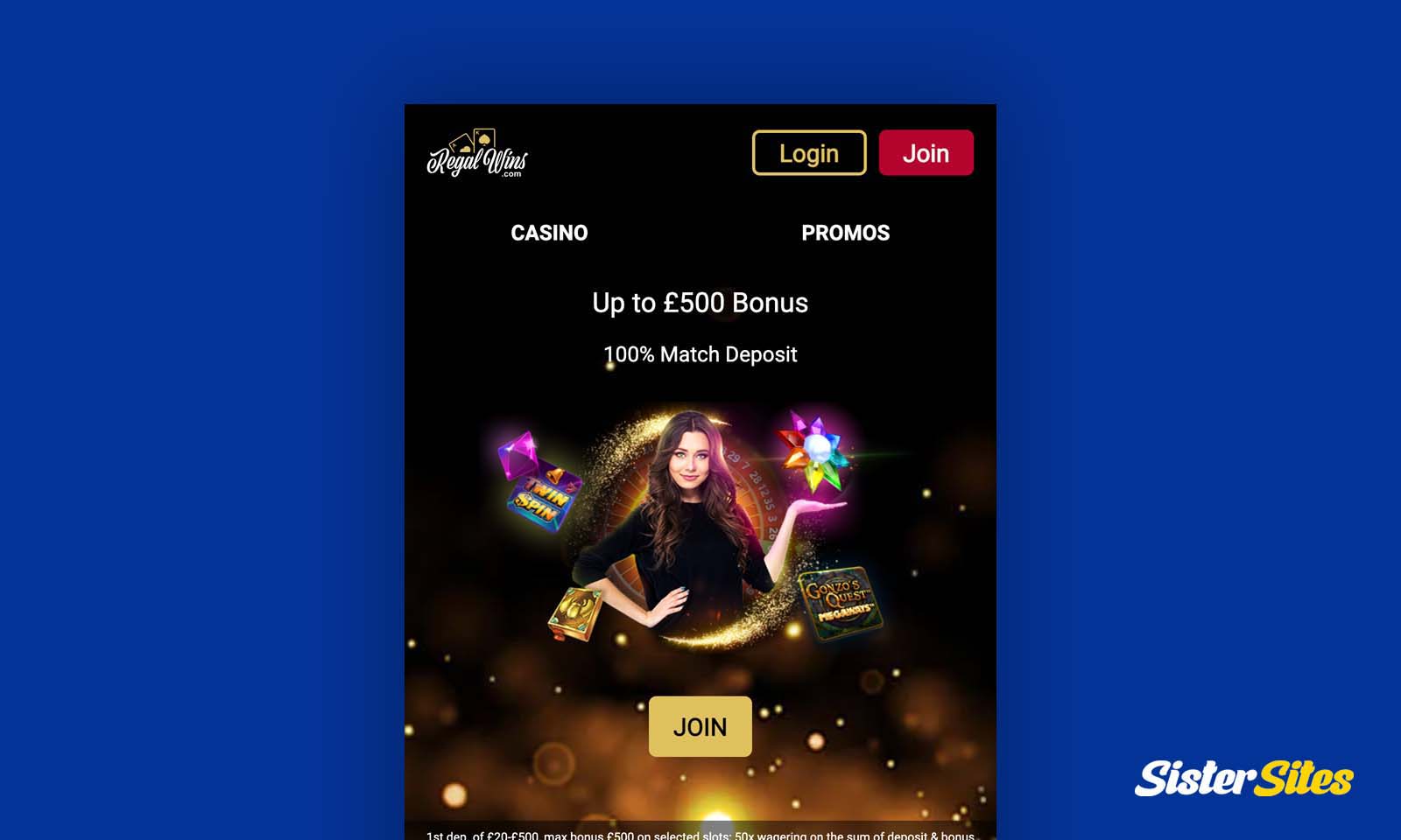 Regal Wins on mobile