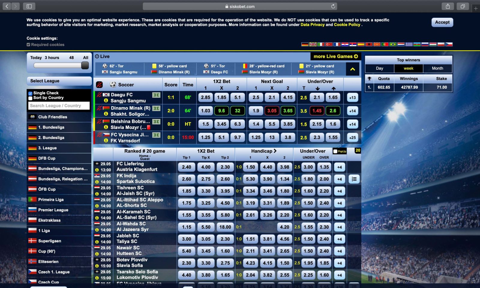 Screenshot of siskobet.com