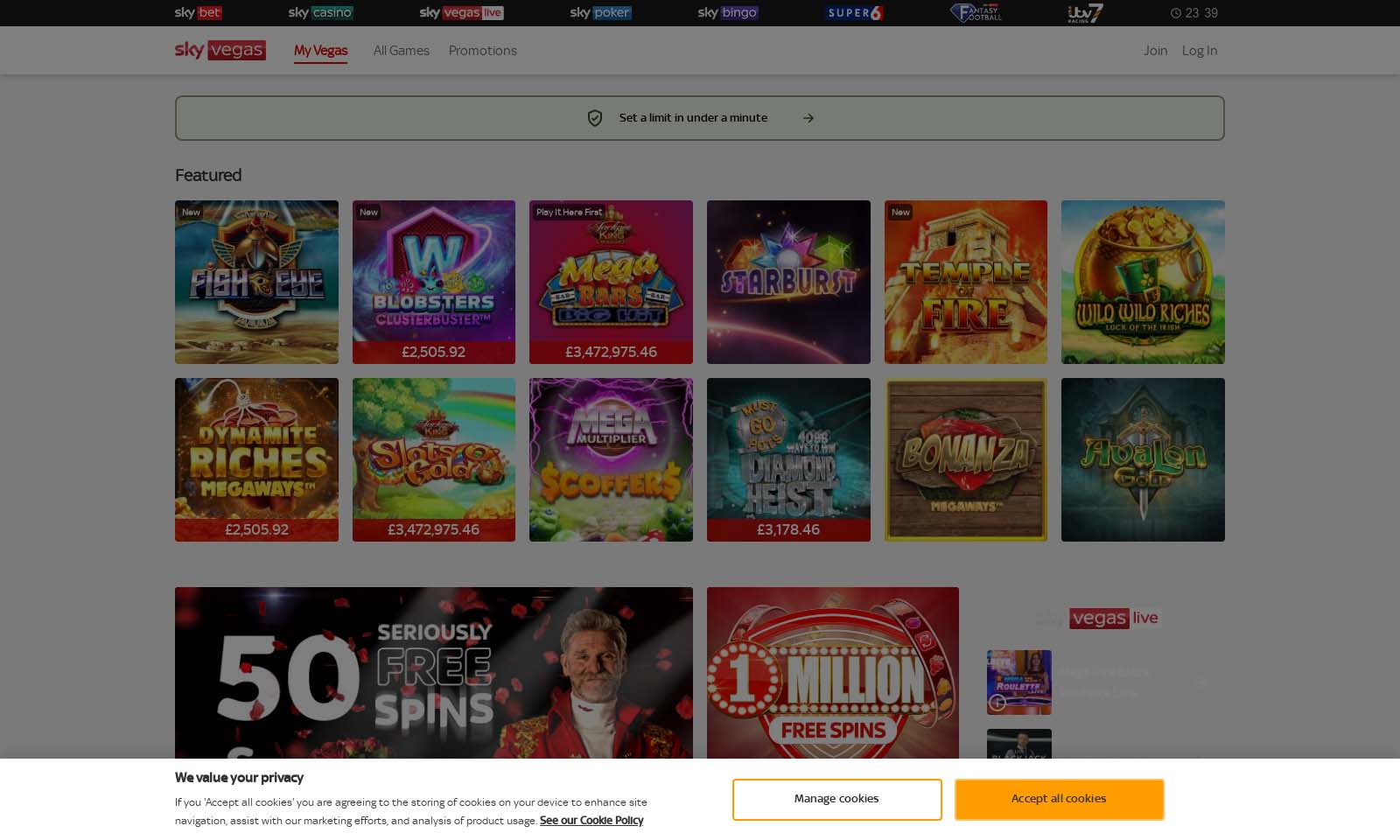 Sky Vegas Sister Sites & Review Bonne Terre