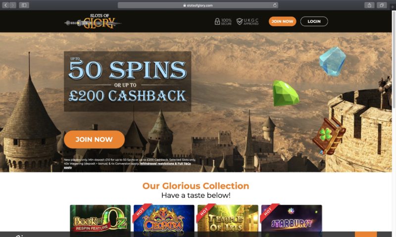 glory casino games