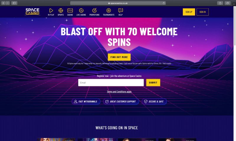 Exploring Space Games at a Leading UK Online Casino