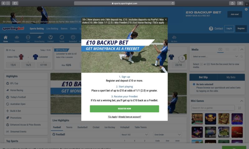 sportingbet como apostar