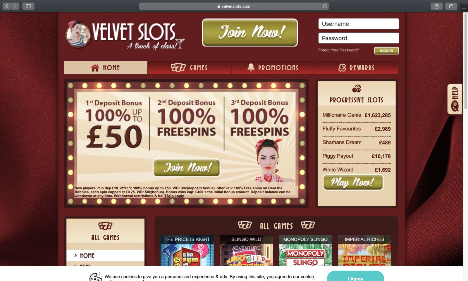 Slot de maquina gratis Velvet Lounge