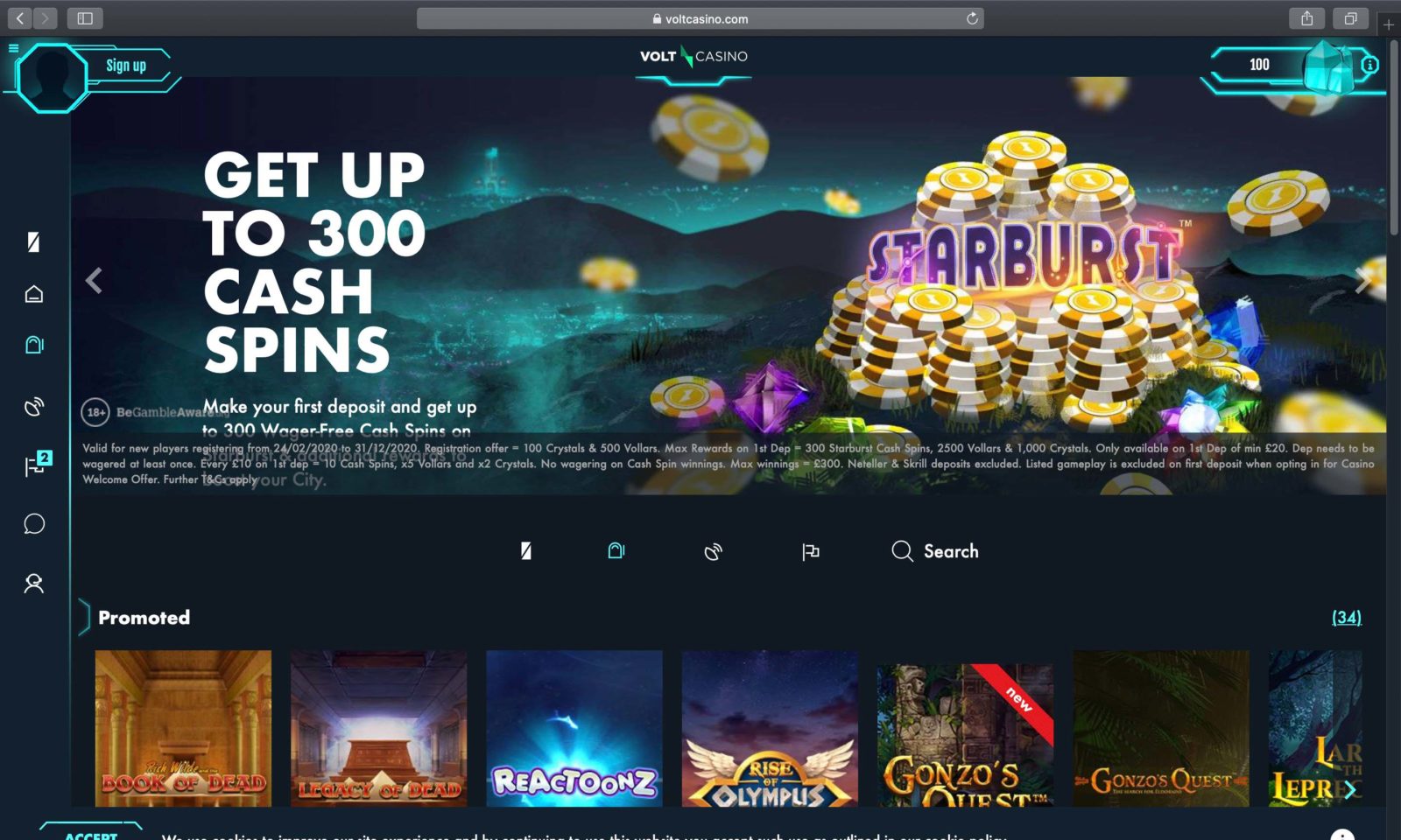 volt casino bonussen