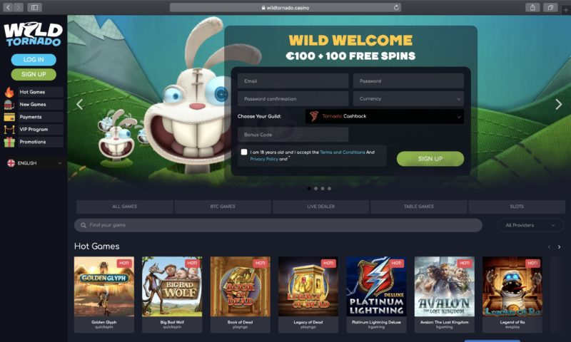 wild tornado casino