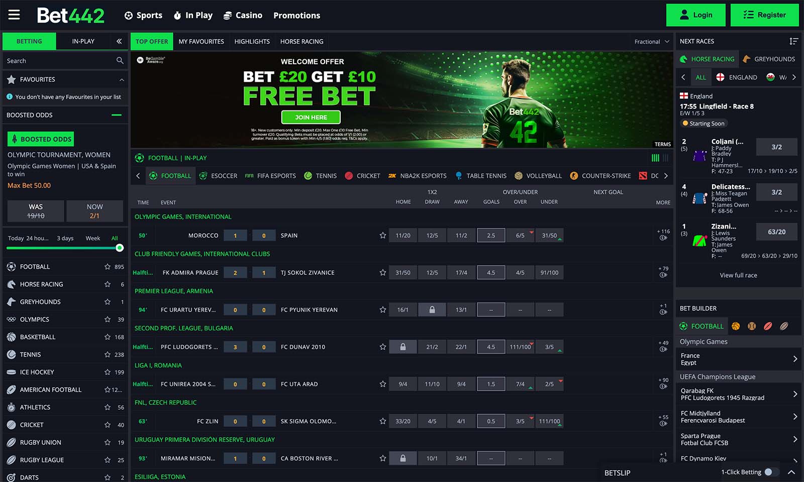 Homepage screenshot taken on 05 August 2024