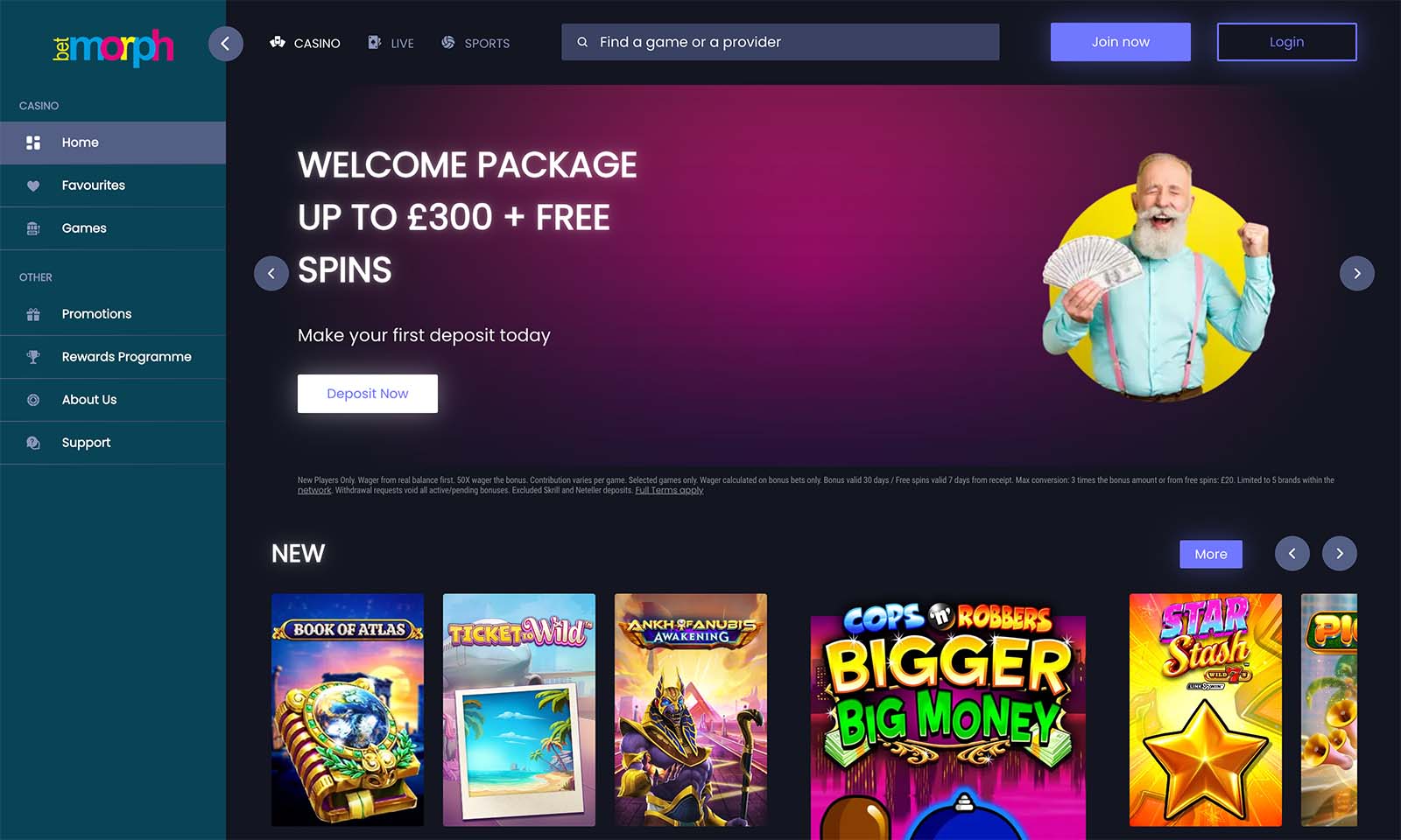 Homepage screenshot taken on 27 August 2024