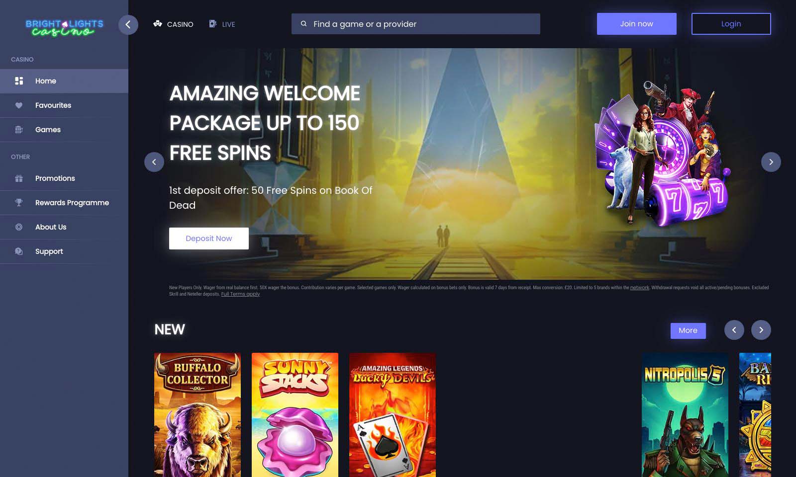 Homepage screenshot taken on 26 July 2024