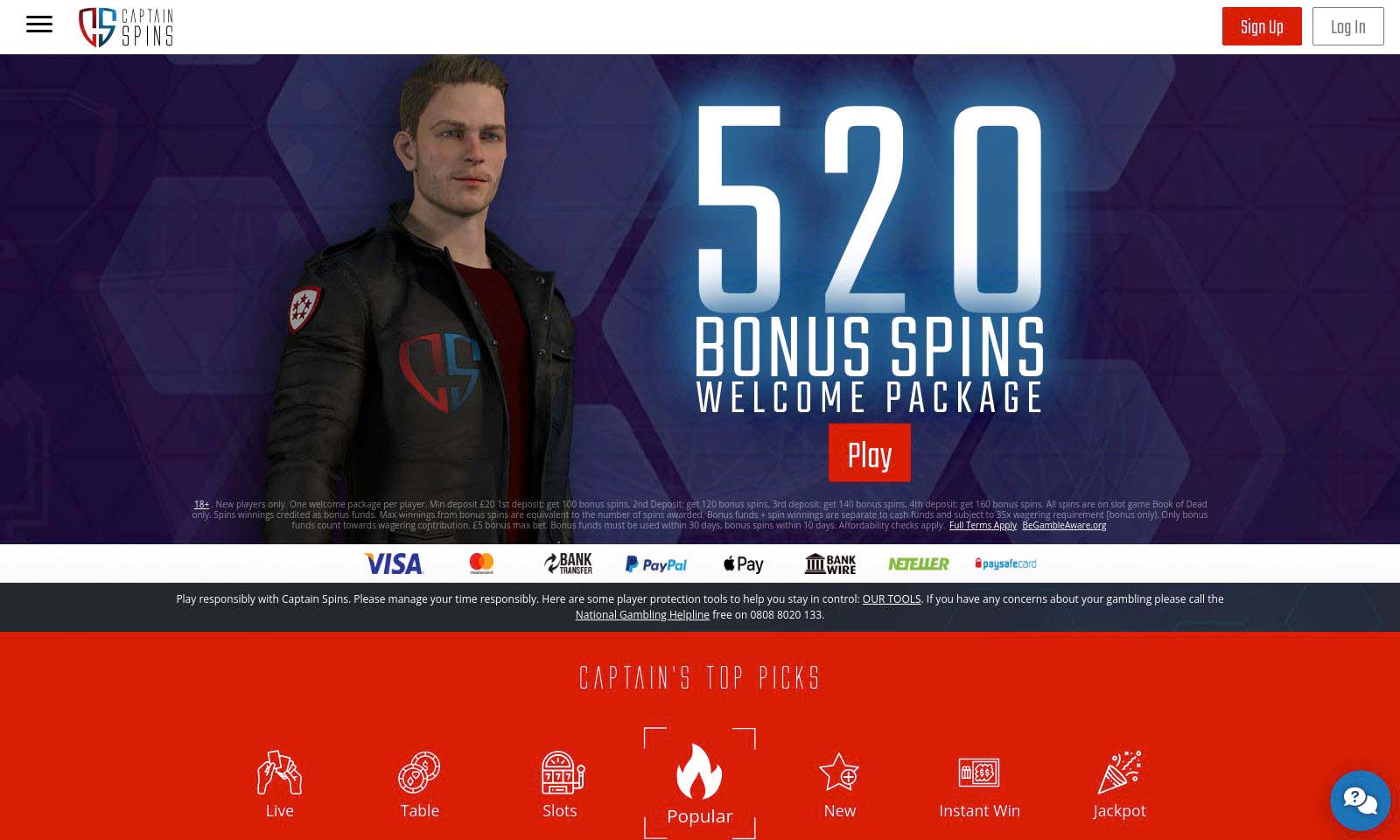 Homepage screenshot taken on 26 July 2024