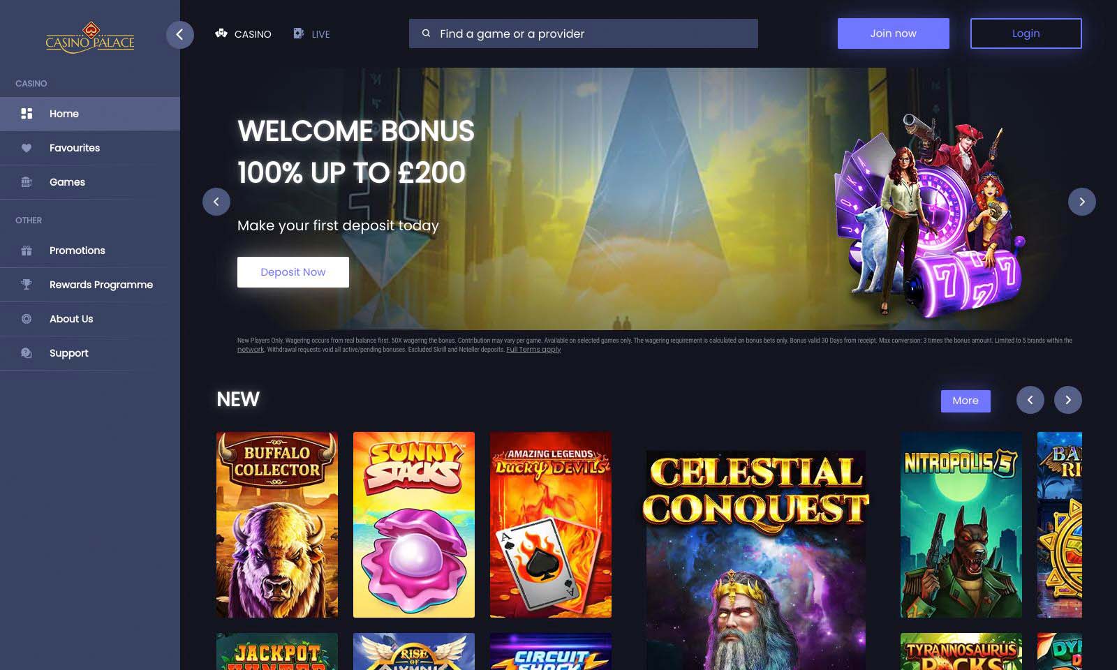 Homepage screenshot taken on 26 July 2024