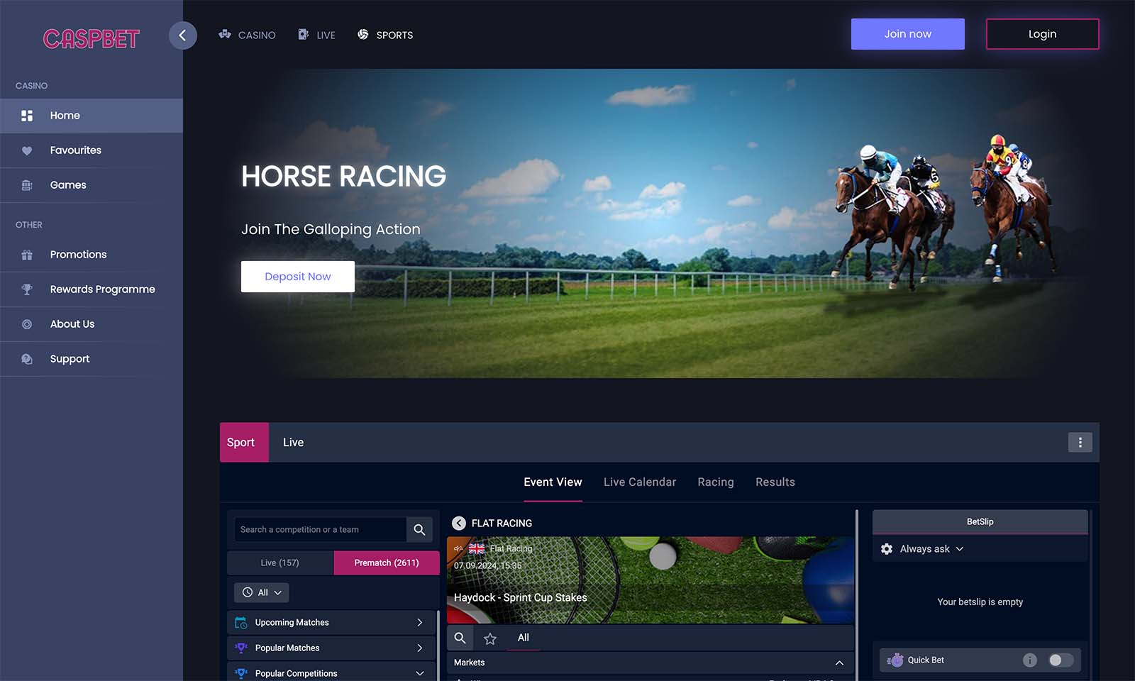 Homepage screenshot taken on 21 August 2024