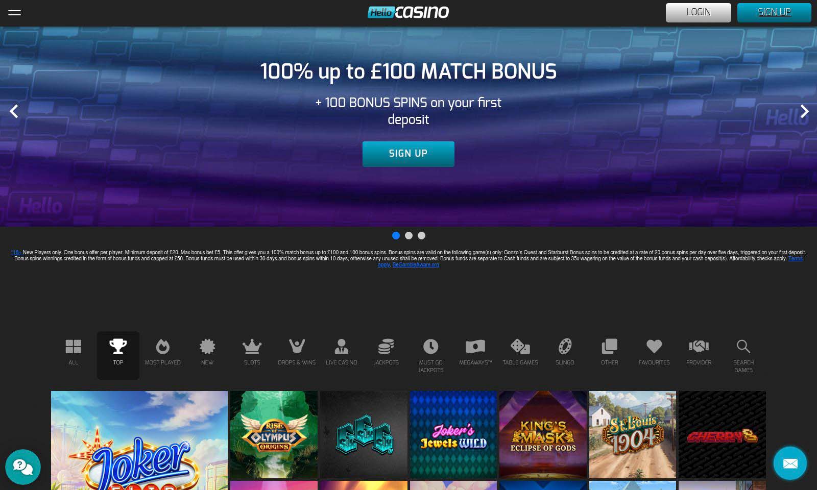 Homepage screenshot taken on 26 July 2024