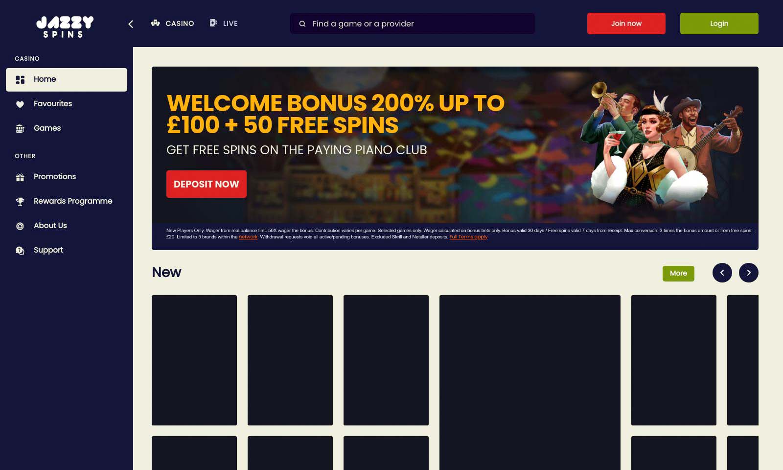 Homepage screenshot taken on 25 July 2024