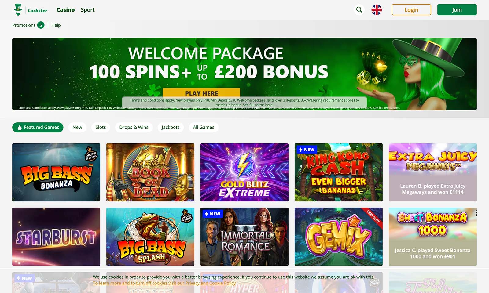 Homepage screenshot taken on 05 August 2024