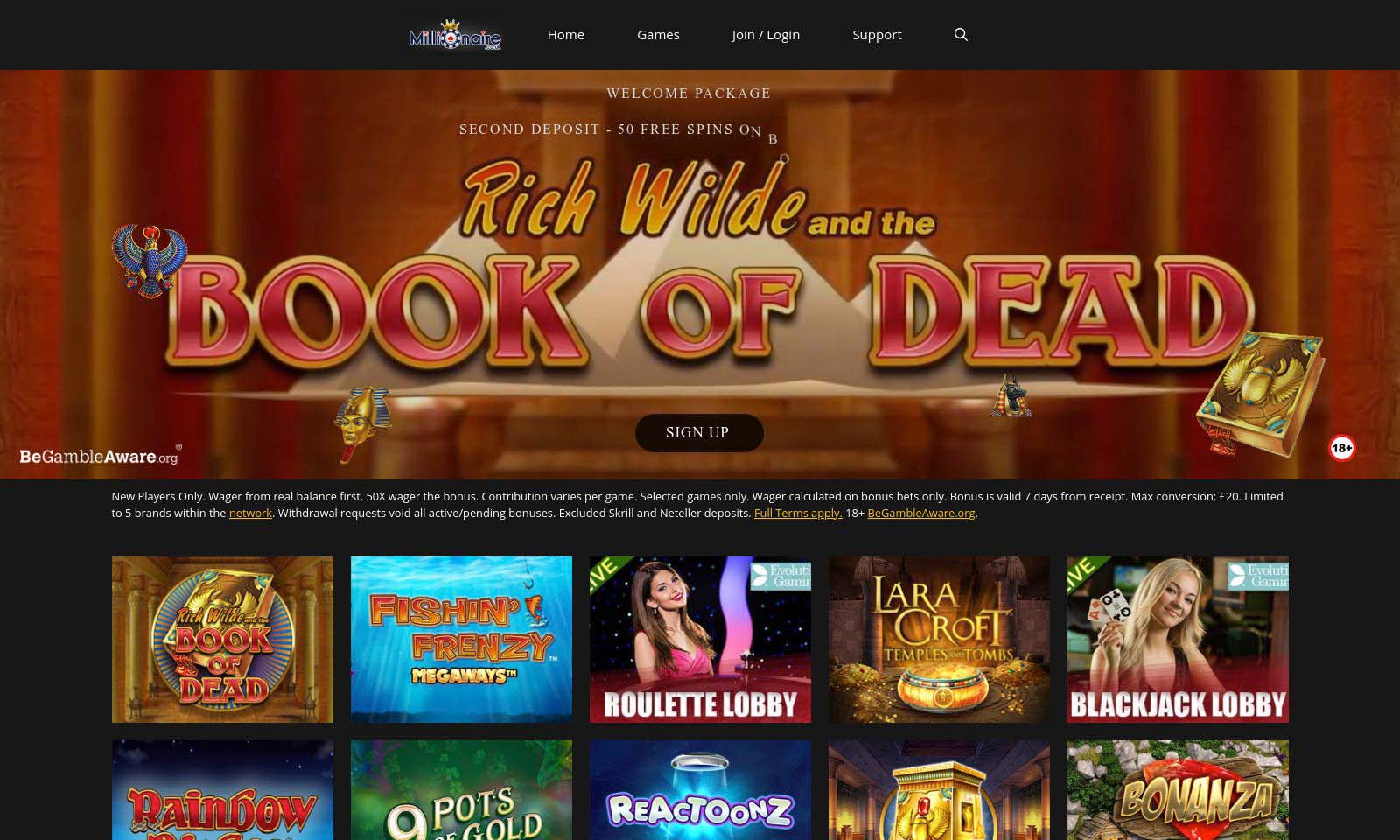 Homepage screenshot taken on 26 July 2024