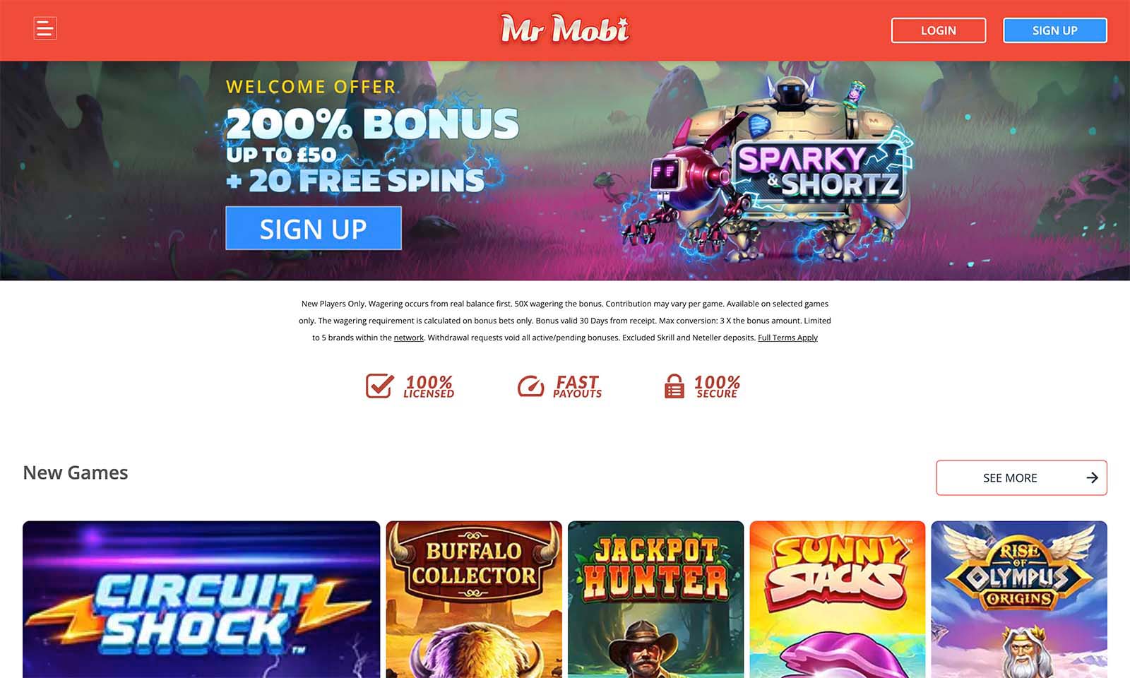 Homepage screenshot taken on 26 July 2024