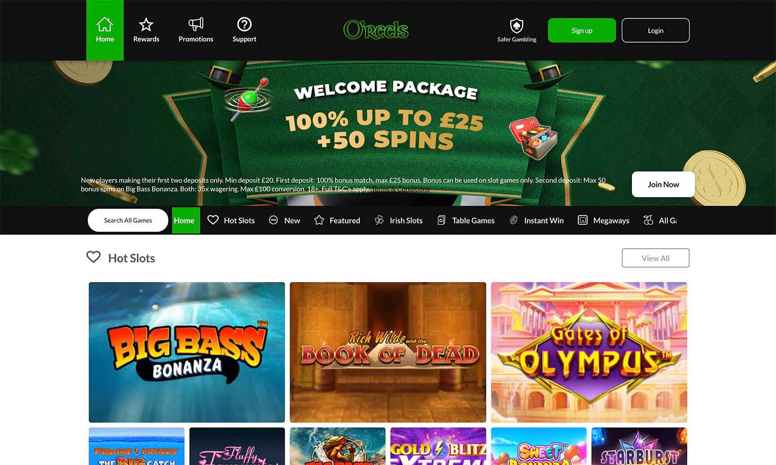 Homepage screenshot taken on 26 July 2024