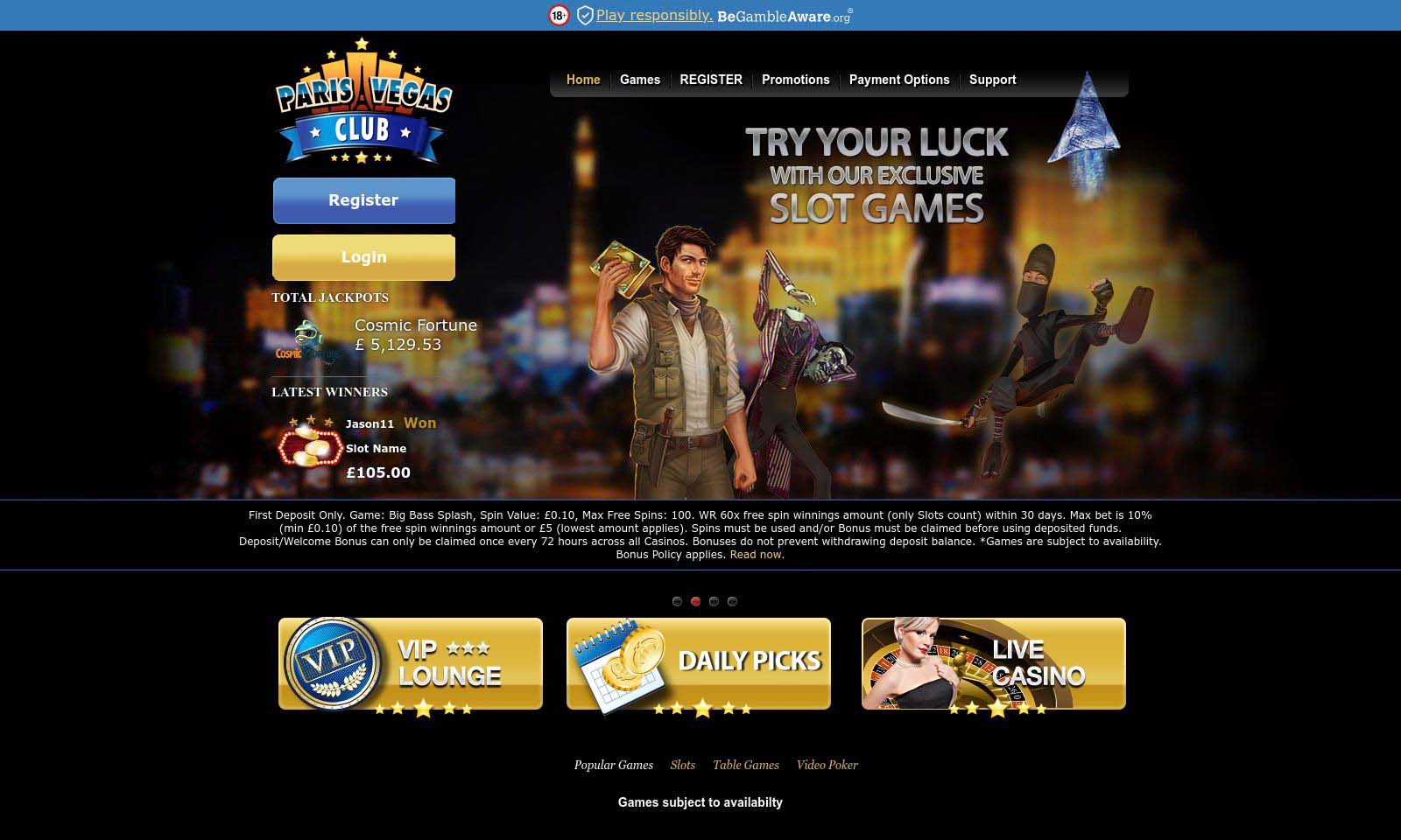 Homepage screenshot taken on 26 July 2024